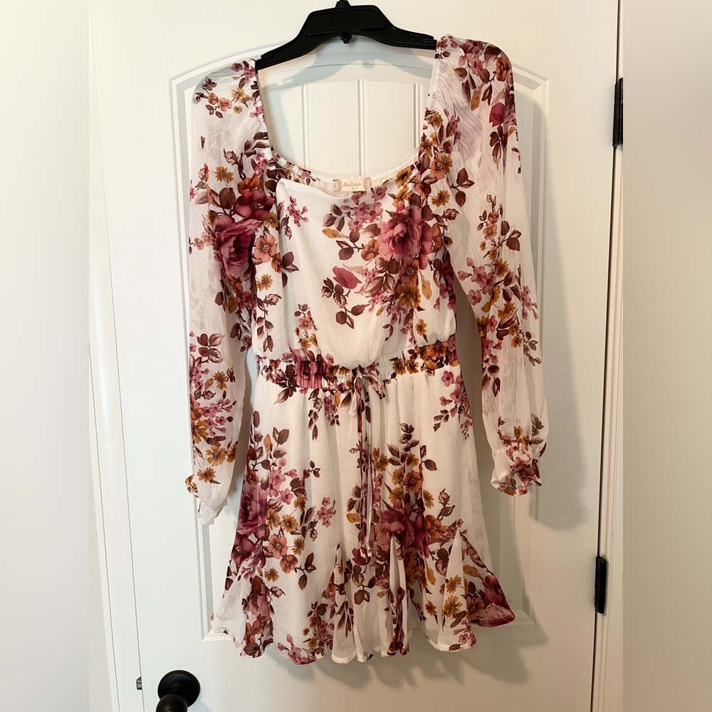 Fall floral dress from Altar’d State